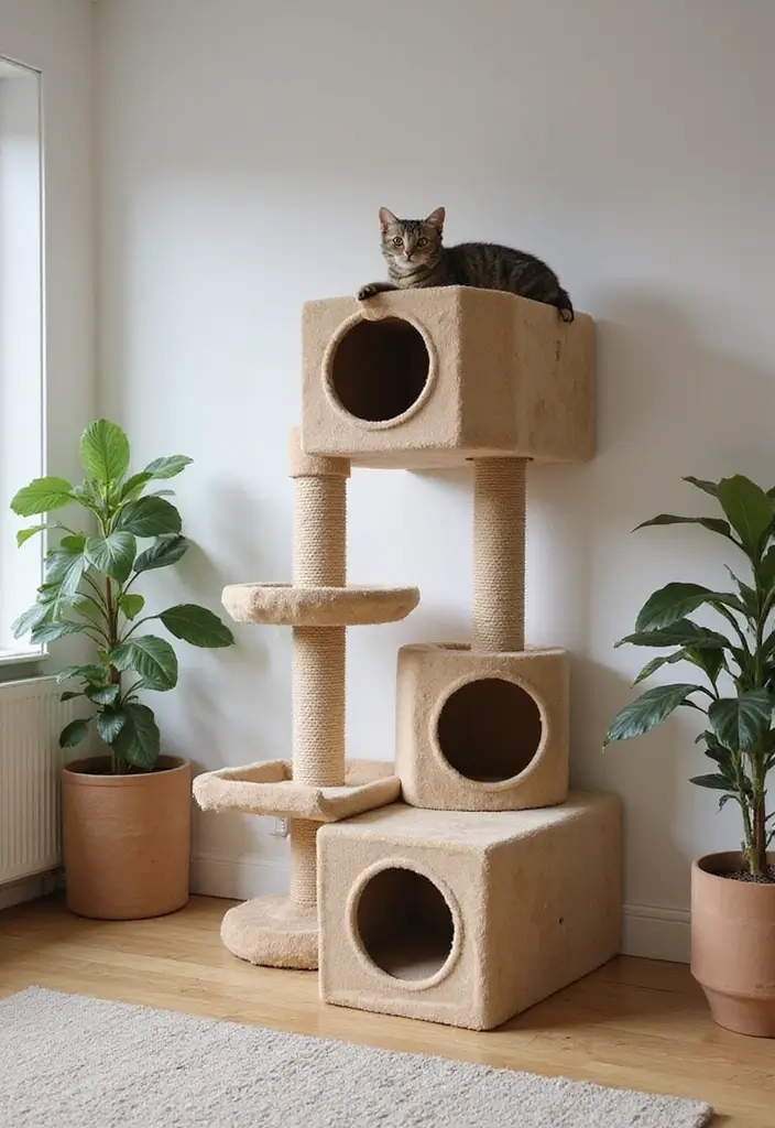 10 Stylish Cat Wall Furniture Ideas That Will Transform Your Home (And Your Cat Will Love #4!) - 7. Multi-Level Cat Climbing Units