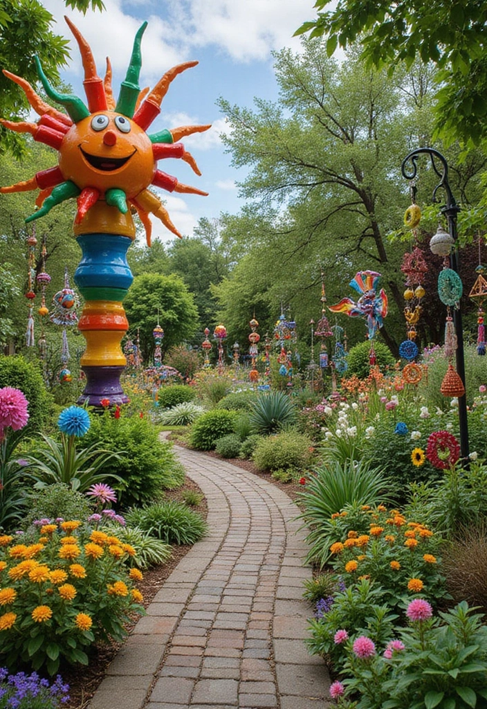 14 Outdoor Decor Ideas That'll Turn Your Backyard Into a Dream Oasis (You Won't Believe #9!) - 5. Whimsical Garden Art