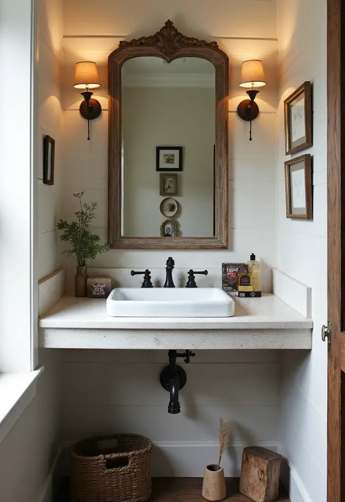 14 Stunning Bathroom Ideas for Small Spaces That’ll Blow Your Mind (Wait Until You See #4!) - 10. Vintage Touches