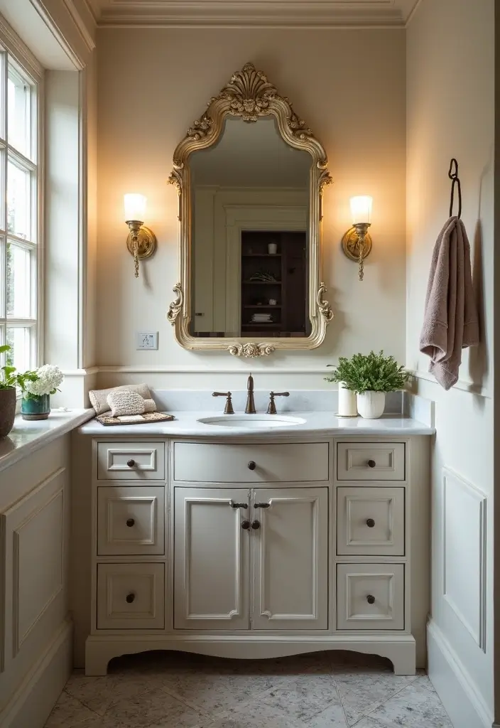 14 Stunning Bathroom Ideas for Small Spaces That’ll Blow Your Mind (Wait Until You See #4!) - 4. Mirrors That Make a Statement