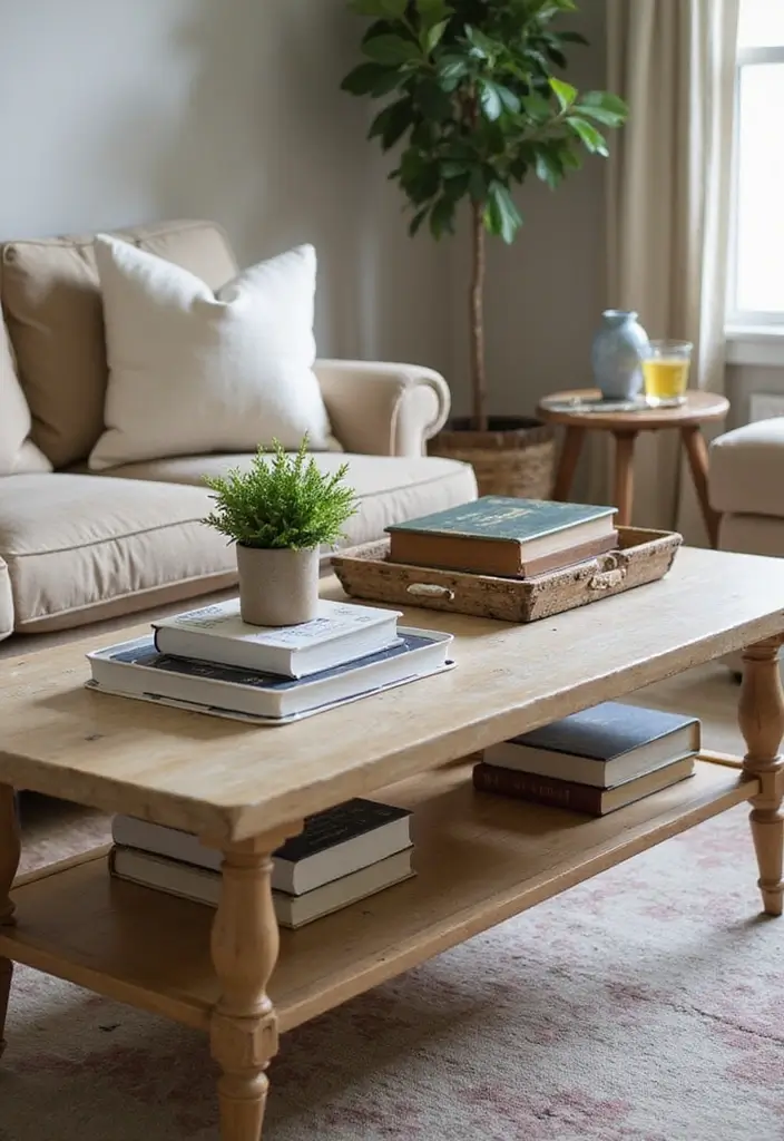 15 Cozy Living Room Inspirations That'll Make You Want to Curl Up Right Now! - 11. Charming Coffee Tables