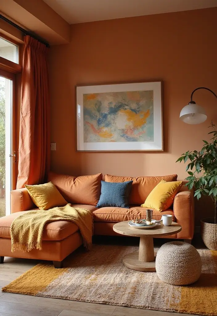15 Cozy Living Room Inspirations That'll Make You Want to Curl Up Right Now! - 3. The Power of Color