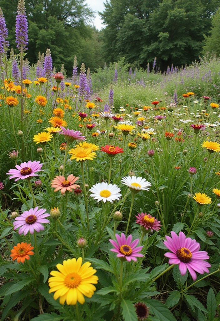 15 Flower Garden Ideas That Will Make Your Neighbors Green with Envy! - 10. Wildflower Wonderland