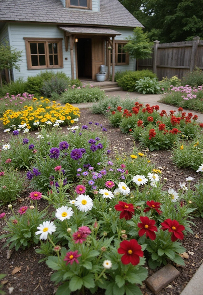 15 Flower Garden Ideas That Will Make Your Neighbors Green with Envy! - 15. Rustic Farmhouse Garden