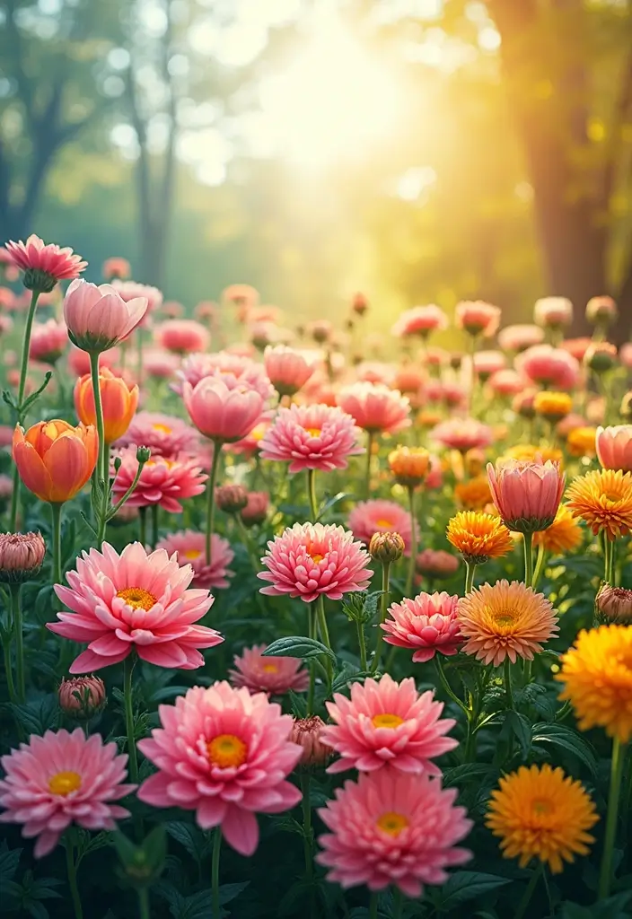 15 Flower Garden Ideas That Will Make Your Neighbors Green with Envy! - 6. Seasonal Surprise Garden