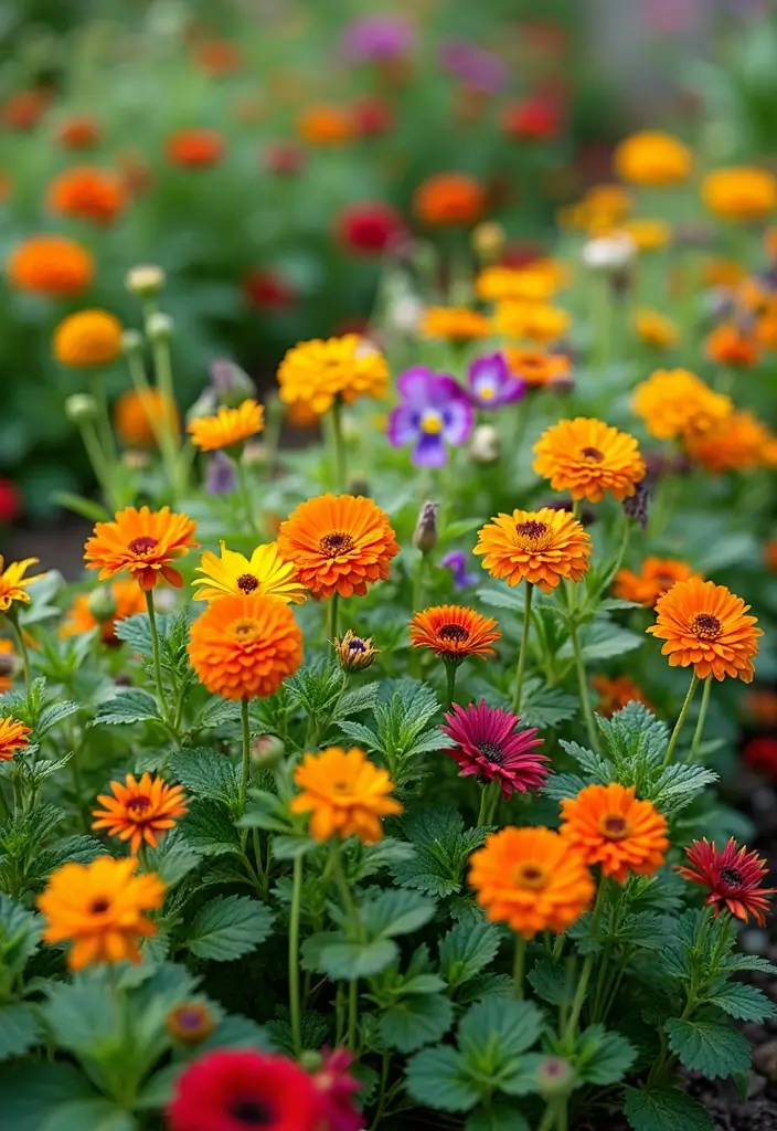 15 Flower Garden Ideas That Will Make Your Neighbors Green with Envy! - 7. Edible Flower Garden