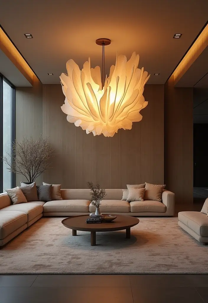 15 Stunning Modern Lighting Ideas That'll Transform Your Home into a Design Paradise! - 5. Sculptural Lighting Fixtures
