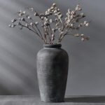 Vaseking 11" Rustic Ceramic Vase: Minimalist Farmhouse Decor for Living Room, Wedding, and Table Settings. - Image 6
