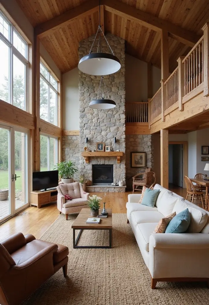 20 Stunning Barndominium Design Ideas That Will Make You Fall in Love! - 1. Open-Concept Living Spaces