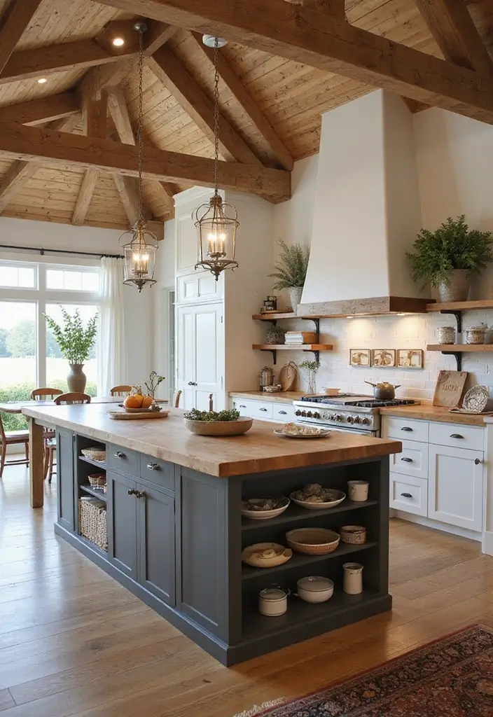 20 Stunning Barndominium Design Ideas That Will Make You Fall in Love! - 13. Farmhouse Kitchens