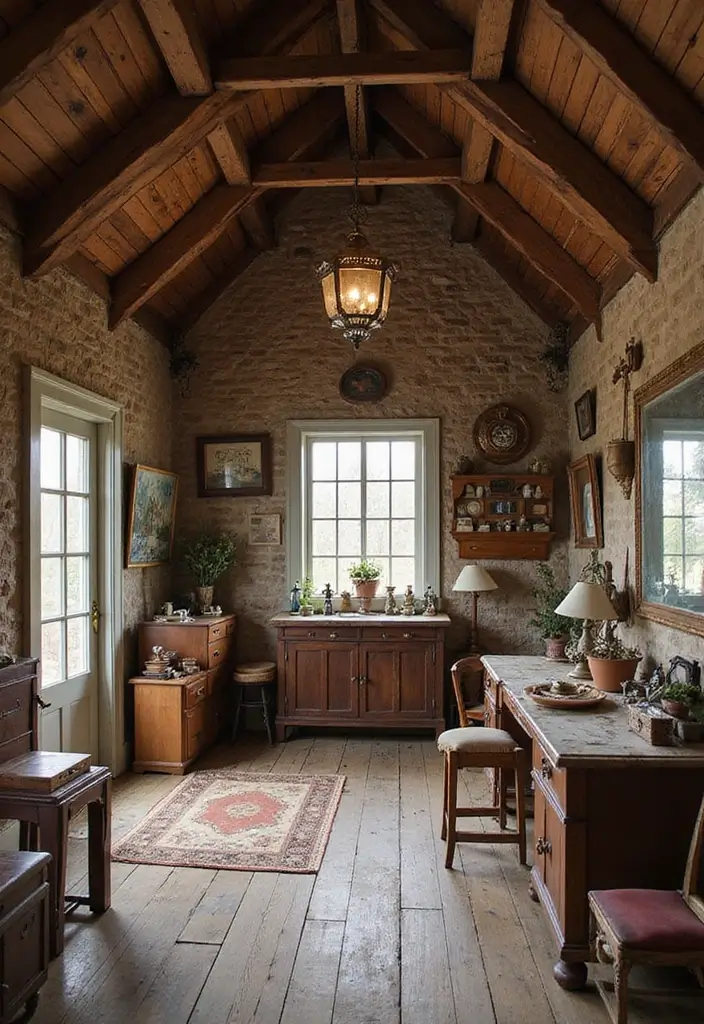 20 Stunning Barndominium Design Ideas That Will Make You Fall in Love! - 16. Vintage and Antique Elements