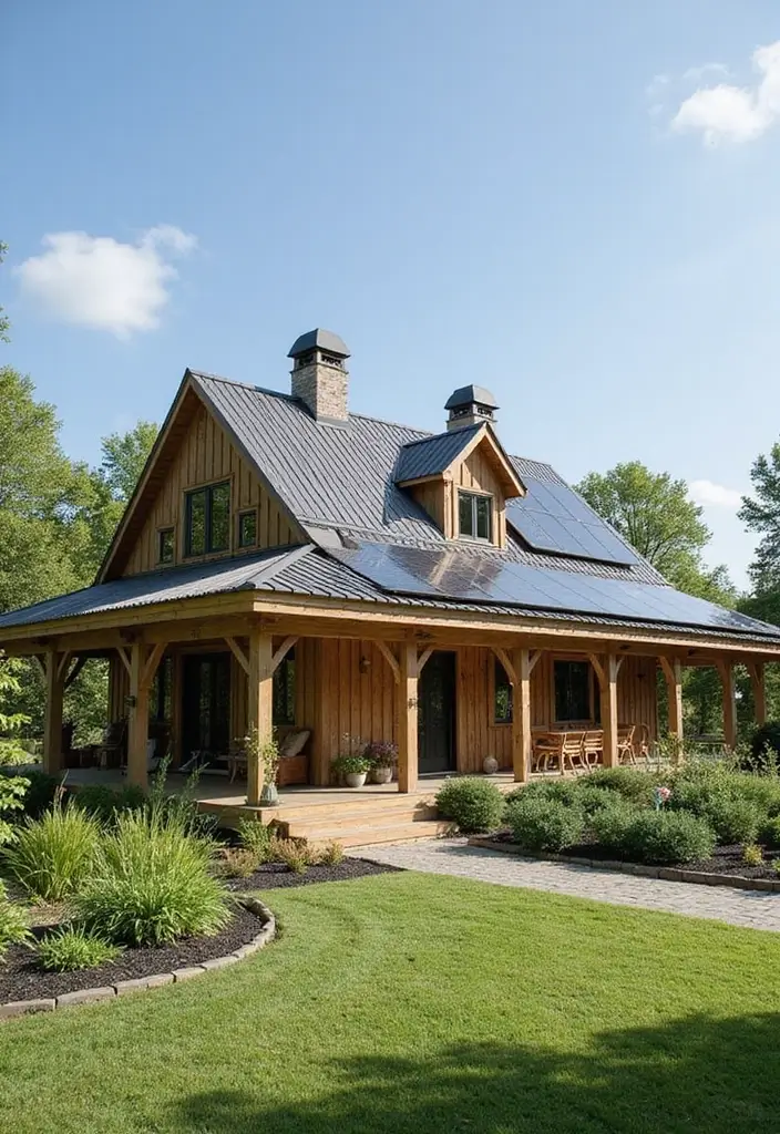 20 Stunning Barndominium Design Ideas That Will Make You Fall in Love! - 8. Sustainable Features