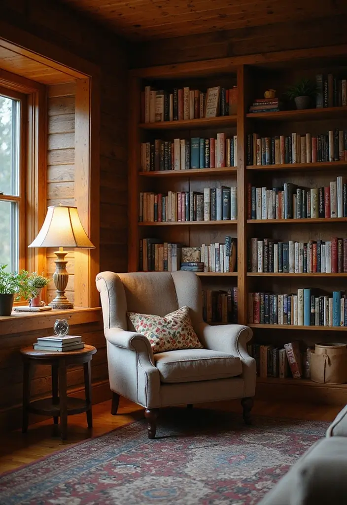 21 Cozy Cabin Living Room Ideas That Will Make You Want to Curl Up with a Blanket! - 5. Cozy Nooks for Relaxation