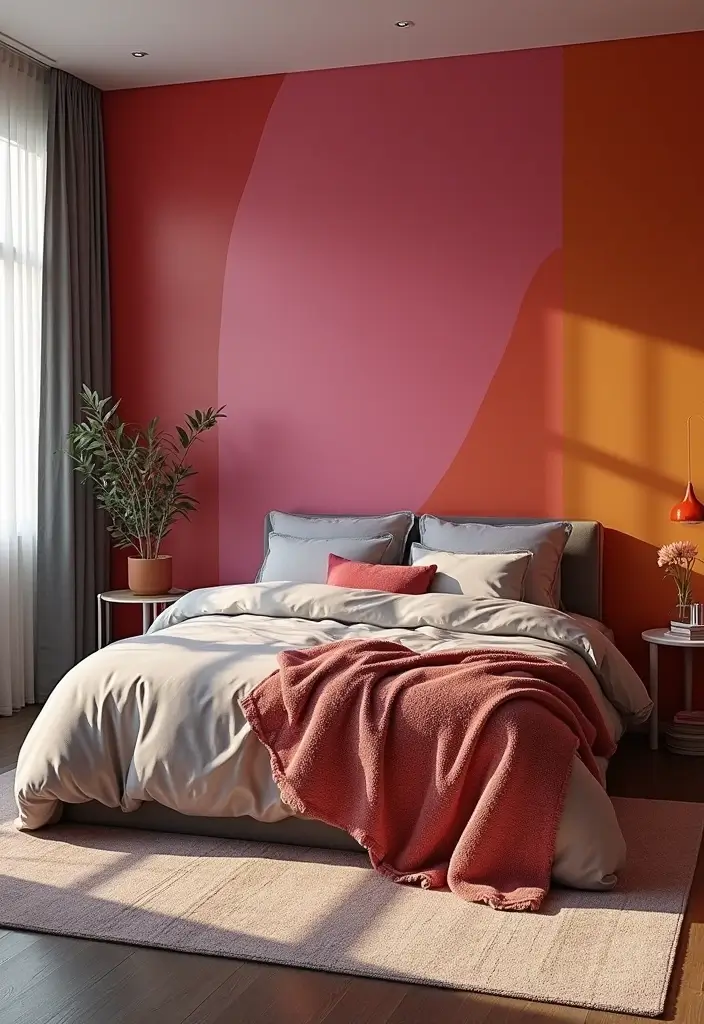 21 Dreamy Bedroom Makeovers You Can Do for Under $100 (You Won't Believe #7!) - 19. Bold Accent Wall