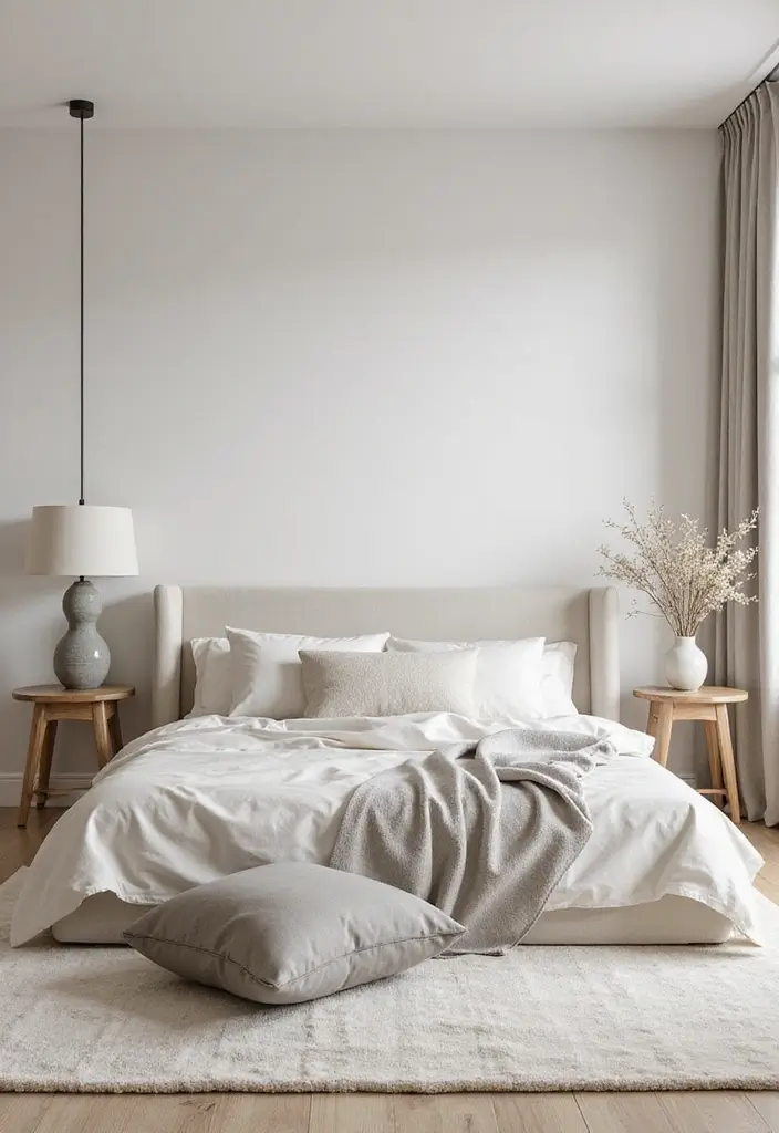 21 Dreamy Bedroom Makeovers You Can Do for Under $100 (You Won't Believe #7!) - 2. Minimalist Serenity