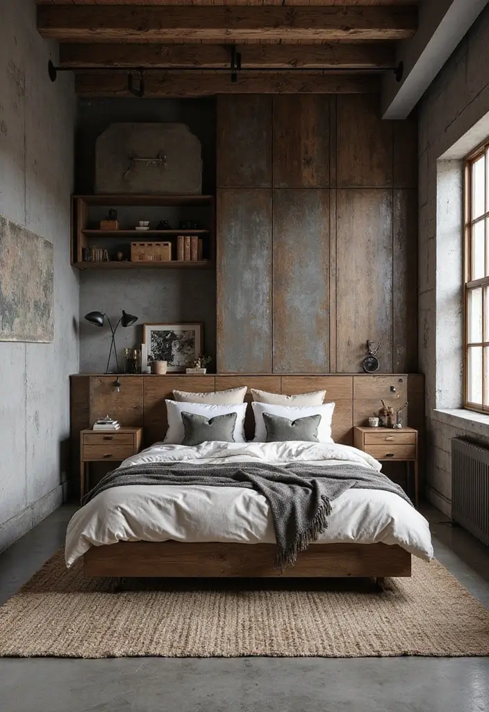 21 Dreamy Bedroom Makeovers You Can Do for Under $100 (You Won't Believe #7!) - 7. Industrial Edge