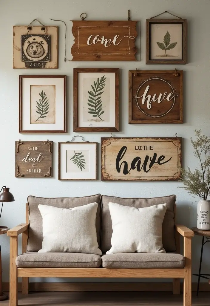 21 Must-Have Farmhouse Style Accessories That Will Transform Your Home! - 14. Rustic Wall Art