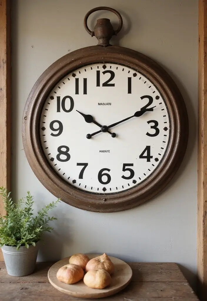 21 Must-Have Farmhouse Style Accessories That Will Transform Your Home! - 17. Farmhouse Clocks