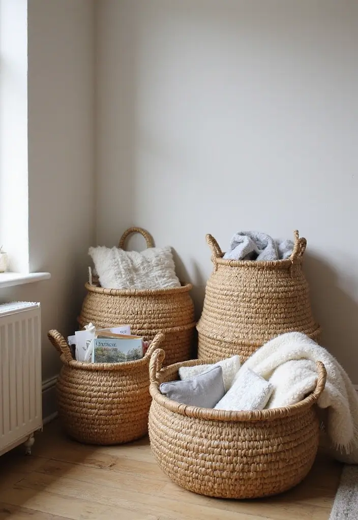 21 Must-Have Farmhouse Style Accessories That Will Transform Your Home! - 3. Woven Baskets