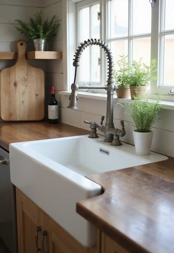 21 Rustic Kitchen Decor Ideas That'll Make You Want to Cook Every Day! - 2. Farmhouse Sink
