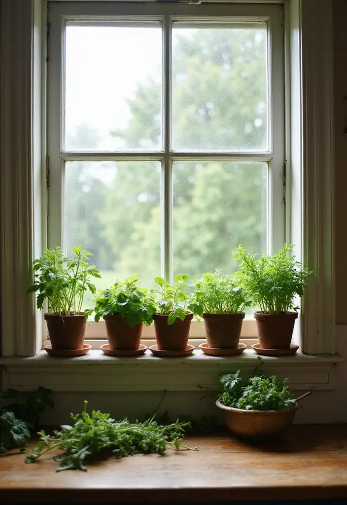 21 Rustic Kitchen Decor Ideas That'll Make You Want to Cook Every Day! - 8. Herb Garden