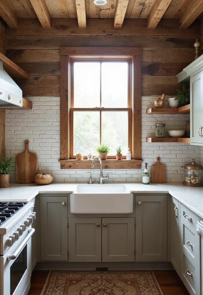 21 Rustic Kitchen Decor Ideas That'll Make You Want to Cook Every Day! - 9. Rustic Backsplash