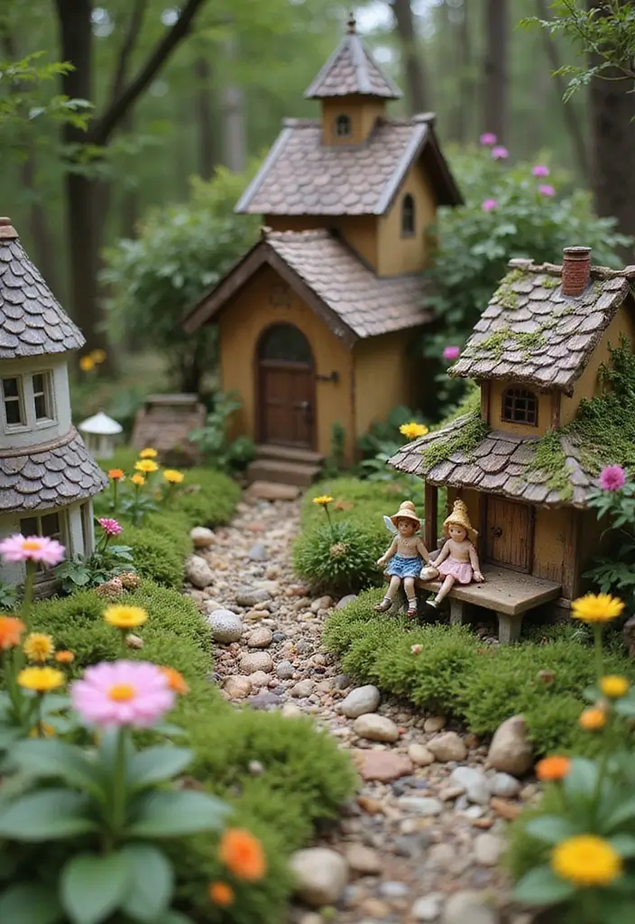 21 Stunning Flower Garden Ideas That Will Make Your Neighbors Envious! - 14. Whimsical Fairy Gardens