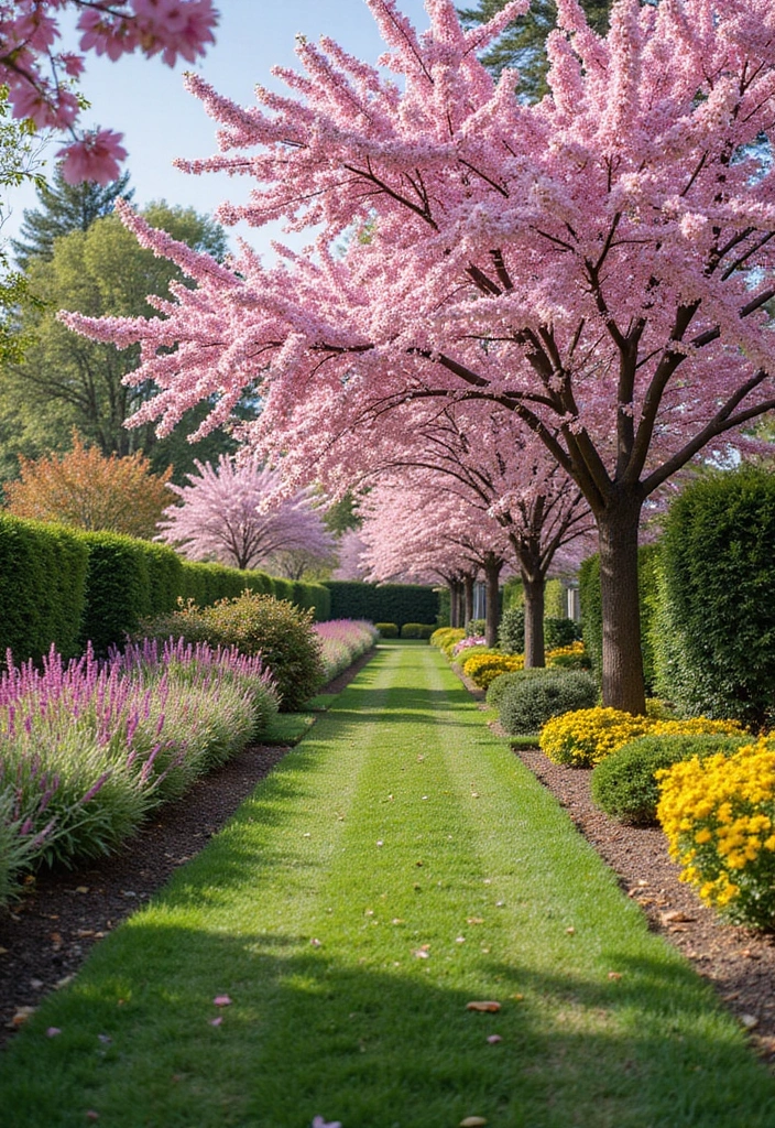 21 Stunning Flower Garden Ideas That Will Make Your Neighbors Envious! - 8. Flowering Trees and Shrubs