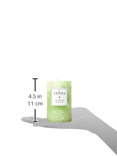 211184cB1dS._SL500_.jpg Aroma Naturals Litsea Cubeba & Bergamot Essential Oil Candle - Green Verbena, 2.5"x4" - Image 2