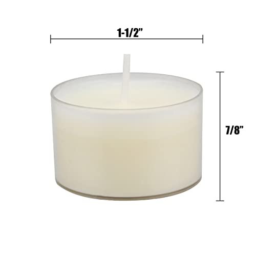 21CGfK8wBwL._SL500_.jpg Stonebriar Bulk 96-Pack Unscented Smokeless Tea Light Candles, 8-Hour Burn Time, White - Image 5