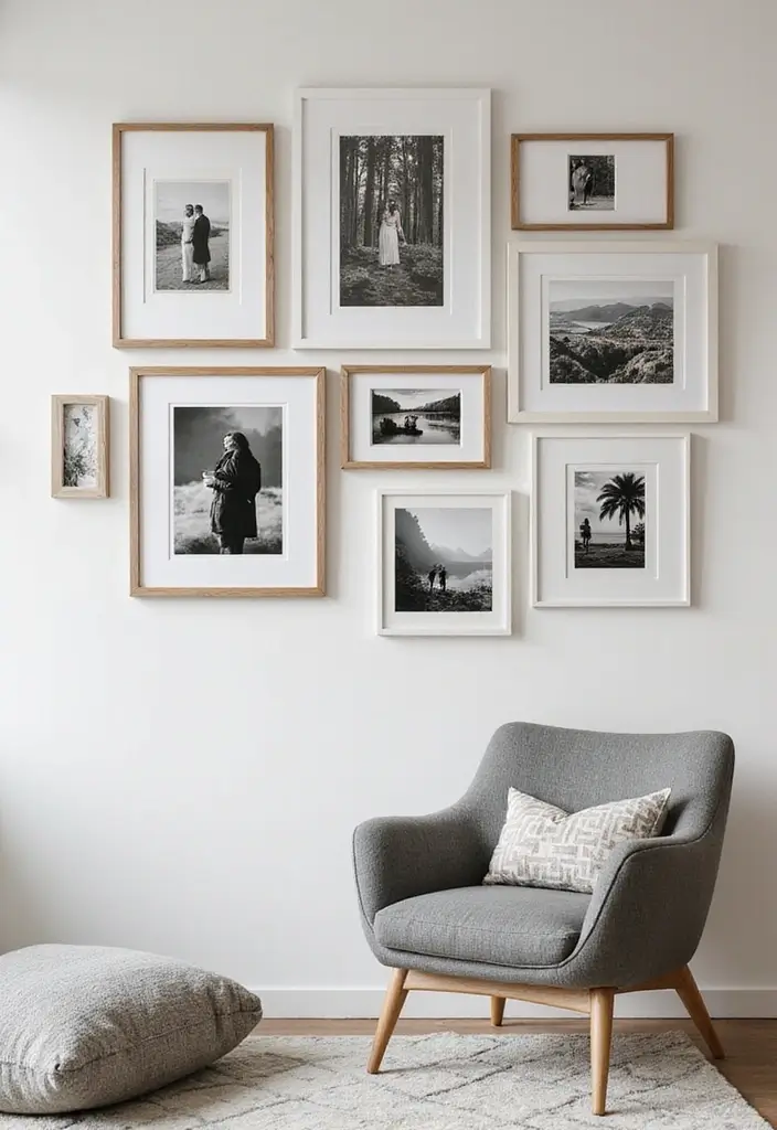 25 Stunning DIY Home Decor Projects That Look Like a Million Bucks (But Cost Pennies!) - 20. Simple Photo Frames