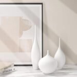 Relexome Set of 3 White Ceramic Vases - Modern Boho Wabi-Sabi Decor for Living Room Centerpieces - Image 8