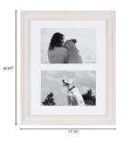Kate and Laurel Bordeaux Modern Gallery Wall Kit: 10 Assorted White-Washed Frames Set - Image 8