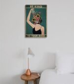 Fmcmly Be Kind to Your Mind Vintage Tin Sign - Hippie Boho Wall Art for Encouragement Gifts, 8x12 inch decor for Home, Office, Bedrooms, and Cafes. - Image 5