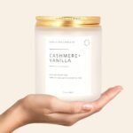 SENSE ISLAND Cashmere Vanilla Candle: 50+ Hours of Rich, Natural Vanilla Scent | Ideal Gift for Women & Housewarmings - Image 2