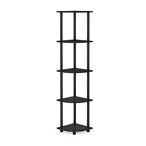 31L1Bw1UevL._SL500_.jpg Furinno Turn-N-Tube 5-Tier Corner Display Rack - Versatile Espresso/Black Shelving Unit - Image 6