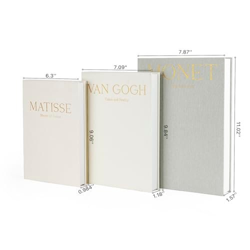31Raofx3SdL._SL500_.jpg Set of 3 Sage Linen Decorative Books for Home Decor, Aesthetic Faux Books for Tables & Shelves. - Image 7