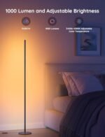 Govee RGBIC Floor Lamp - Smart LED Corner Lamp with Alexa, 1000 Lumens, Music Sync, 16M Colors. Ideal for Bedroom & Living Room. - Image 2