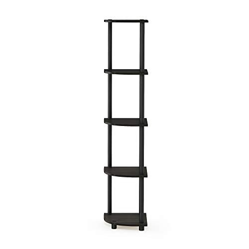 31aL7qFWxL._SL500_.jpg Furinno Turn-N-Tube 5-Tier Corner Display Rack - Versatile Espresso/Black Shelving Unit - Image 7