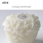 AELS Set of 3 Handmade Creamy White Unscented Pillar Candles – Modern Home Décor & Housewarming Gifts. - Image 6