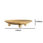 YYaaloa Gold Decorative Iron Candle Holders 2-Pack - 4.33'' Stands for LED, Wax Candles & Incense. Ideal for Weddings & Spa. - Image 3