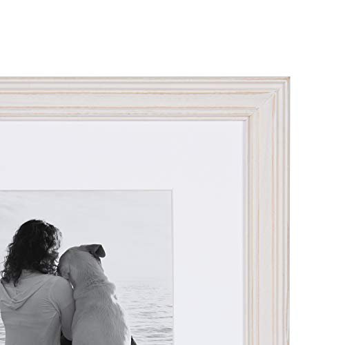 31zD5CKDOxL._SL500_.jpg Kate and Laurel Bordeaux Modern Gallery Wall Kit: 10 Assorted White-Washed Frames Set - Image 5
