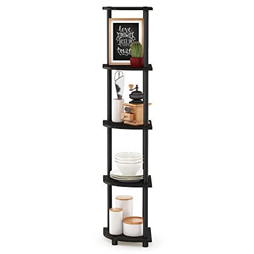 31zJu10s5L._SL500_.jpg Furinno Turn-N-Tube 5-Tier Corner Display Rack - Versatile Espresso/Black Shelving Unit - Image 4