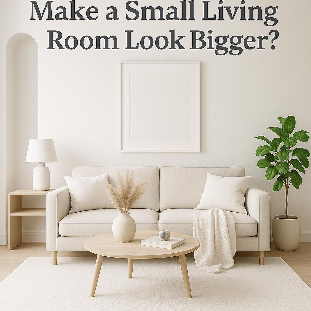 What colors can I use to make a small living room look bigger?