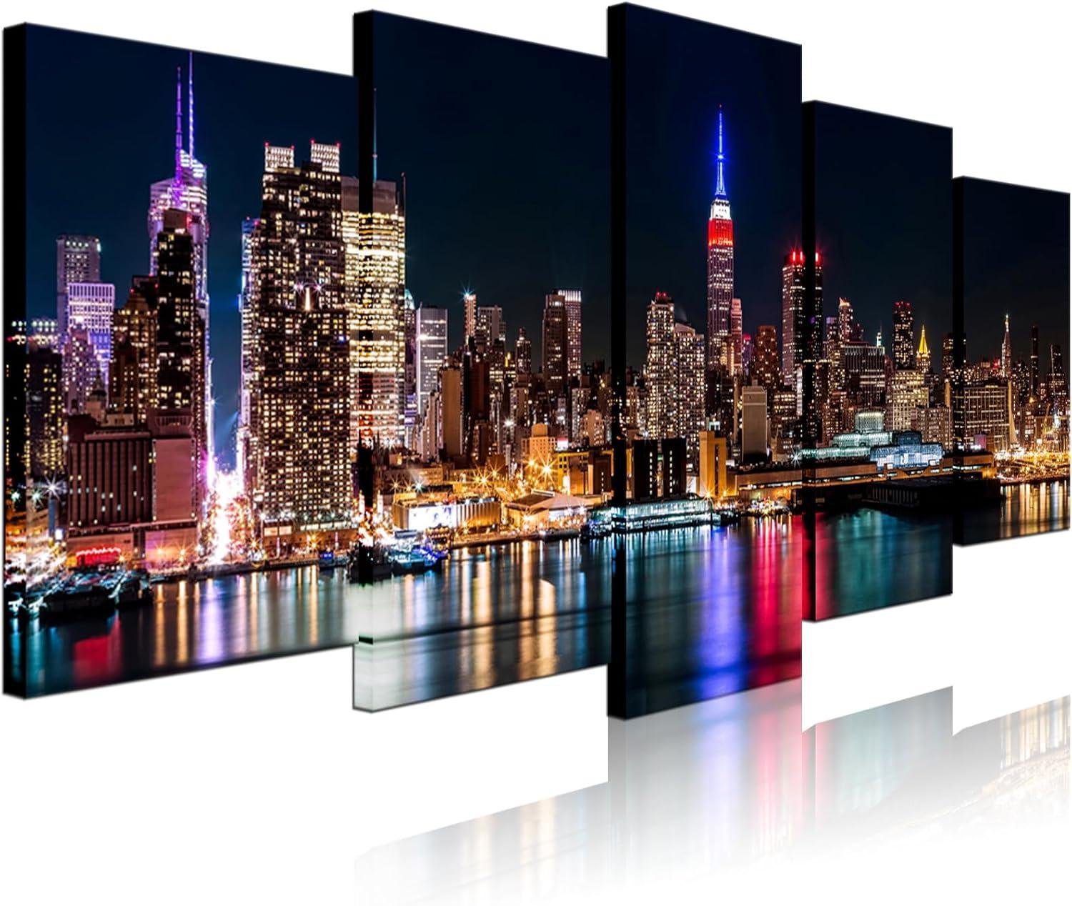 NYC Skyline Canvas: Our Review of Biuteawal’s Stunning Manhattan Night Art