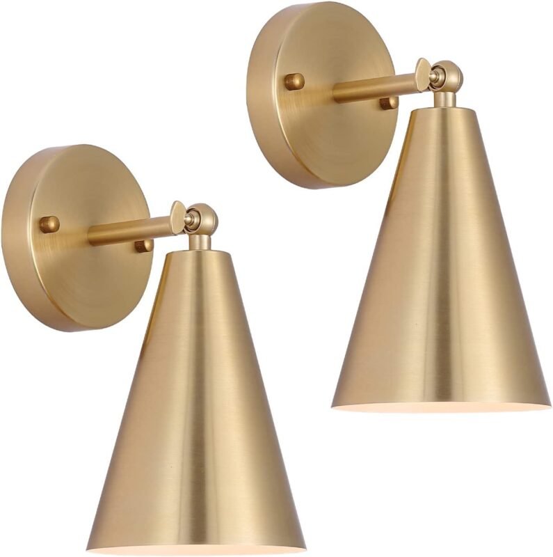 Our Review: MWZ Gold Sconces Set – Stylish, Adjustable, and Durable Wall Lamps