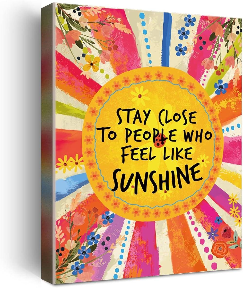 Sunshine Vibes: Our Review of Wailozco’s Inspirational Canvas for Teen Rooms