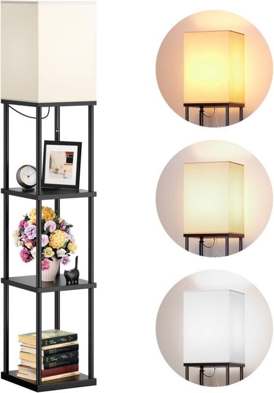 Why We Love the Addlon 4-Tier Floor Lamp with Shelves