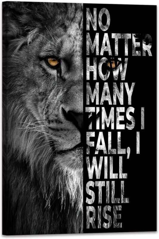Our Review of SKASNFAI’s Inspirational Lion Canvas: Worth It?