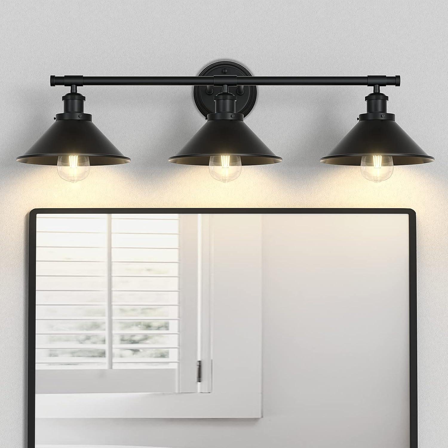 Our Review: Licperron 3-Light Black Vanity Light for Farmhouse Style